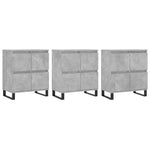Sideboards 3 pcs Concrete Grey Engineered Wood 3190209