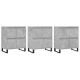 Sideboards 3 pcs Concrete Grey Engineered Wood 3190209