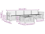 Sofa Sets Natural Solid Acacia Wood 3374339