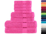 8 Piece Premium Towel Set SOLUND Pink 600 gsm 137552