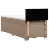 Box Spring Bed with Mattress Cappuccino 80x200 cm Faux Leather 3286099