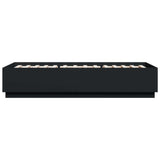 Bed Frame with LED without Mattress Black 90x200 cm 3209633