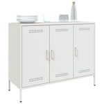 ZNTS Sideboard White 100.5x39x79 cm Steel 843029