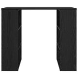 Desk with Shelf Black Oak 90 x 50 x 75 cm Engineered Wood 869507