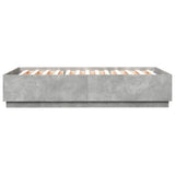 Bed Frame without Mattress Concrete Grey 120x200 cm 3209712