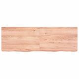Bathroom Countertop Light Brown 120x40xcm Treated Solid Wood 3156140