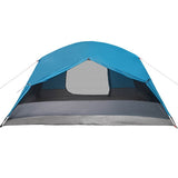Camping Tent with Porch 4-Person Blue Waterproof 94416