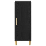 Sideboard Black Oak 34.5 x 34 x 90 cm Engineered Wood 880924