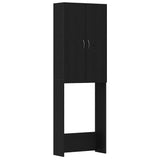 Washing Machine Cabinet Black Oak 64x25.5x190 cm 862064