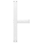 ZNTS Dining Table Legs T-Shaped 2 pcs White 100x35x cm Steel 4013069