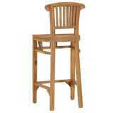 ZNTS 3 Piece Garden Bar Set Solid Teak Wood 3053646