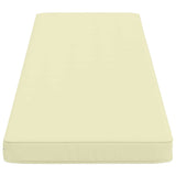 2-Piece Bench Cushions VUGHT 2 pcs 100% Polyester Cream 951435