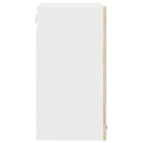 Hanging Glass Cabinet Lyon Sonoma Oak 80x31x60 cm Engineered Wood 849624