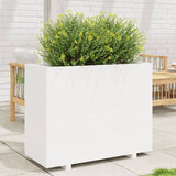 ZNTS Garden Planter White 90x40x72.5 cm Solid Wood Pine 3282595