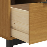 Drawer Cabinet FLAM 110x40x80 cm Solid Wood Pine 376071