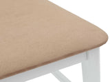 Dining Chairs 2 pcs White 48 x 49 x 95 cm Solid Rubber Wood 42020481
