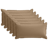 Cushion with Pillow HOUTEN 6 pcs Taupe Polyester 933687