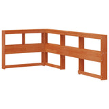 Bookcase Bed with Headboard with Storage Solid Pine Wood 3423792