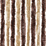 Insect Curtain Beige and Light Brown 90x200 cm Chenille 315121