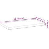 Table Top 100x40x4 cm Rectangular Solid Wood Acacia 4008848