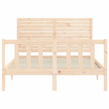 Bed Frame without Mattress 140x190 cm Solid Wood Pine 3193186