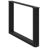 Coffee Table Legs U-Shaped 2 pcs Black 60x cm Steel 4013160