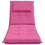 Sunlounger Cushion GEMERT 100% Polyester Pink 190 x 50 x 9 cm 947509