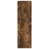 Plant Stand 2 pcs Smoked Oak 30 x 30 x 100 cm Engineered Wood 899571