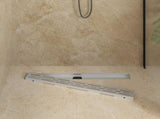 Shower Drain Line Design with 360&deg Siphon Silver 80 cm 42015982
