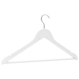 289916 100 pcs Clothes Hanger Set Non-slip White Hardwood