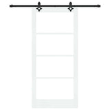 Sliding Door ORKDAL White and Black 93 x 202 cm 3332176