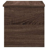 Storage Box Brown Oak 60x35x35 cm Engineered Wood 840680