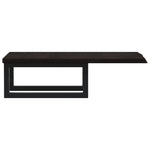 ZNTS Basin Shelf Wall Mounted Steel and Solid Wood Oak 3302577