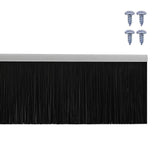 Screw-on Door Brush Seals 12 pcs Silver 100 cm Aluminium Alloy 42019506