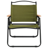 Camping Chair Set of 2 Green 319483