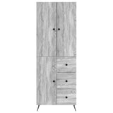 Cabinet Set 2 pcs Grey Sonoma Engineered Wood 3416904