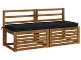 2-Piece Bench Cushions SOEST 2 pcs 100% Polyester Dark Blue 949673