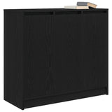 Sideboard Black Oak 85x34x76 cm Engineered Wood 861626
