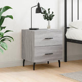 Bedside Cabinet Grey Sonoma 40x35x47.5 cm Engineered Wood 827352