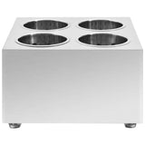 Cutlery Holder 4 Grids Square Stainless Steel 51229
