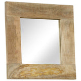 Mirror Solid Mango Wood 50x50 cm 246301