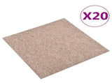 Carpet 20 pcs Beige 50 x 50 cm 100% Polypropylene 42046752
