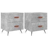 Bedside Cabinets 2 pcs Concrete Grey 40x35x47.5 cm Engineered Wood 827253