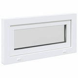 Basement Window RISOR 80x40 cm Tilt 2 Glazing White 4108335