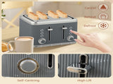 Electric Kettle and Toaster Set, 3000W 1.7L UK Strix Thermostat Rapid Boil Jug Kettle with Limescale T3398P378837