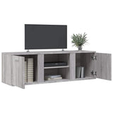 TV Cabinet Grey Sonoma 120x34x37 cm Engineered Wood 833557