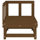 Garden Corner Sofas 2 pcs Honey Brown Solid Wood Pine 825397
