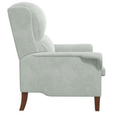 Armchair Light grey 76 x 94 x 102 cm Velvet 42009857