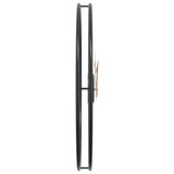 Wall Clock Black 50 cm Iron 4008401
