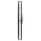 Wall Clock Black 50 cm Iron 4008401